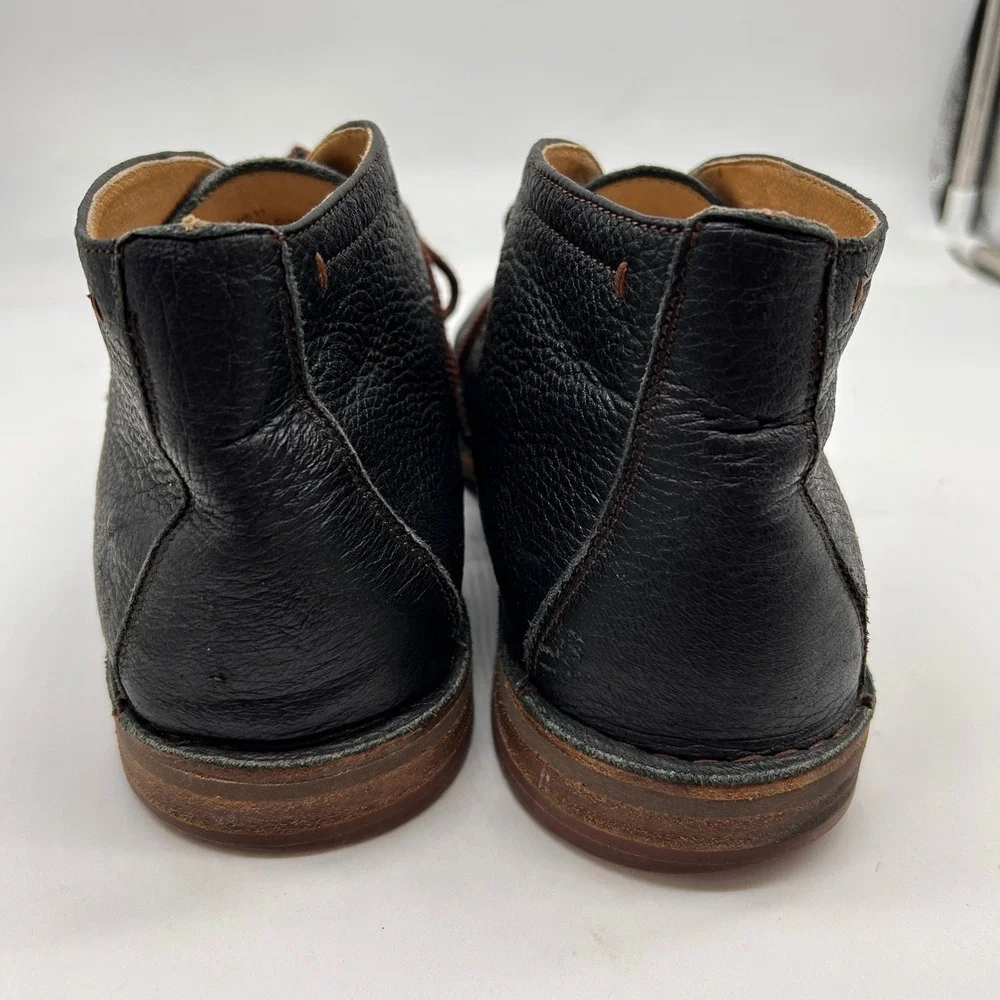 Trask Black Pebbled Leather Chukka Boots Vibram Sole Men's Size 11M